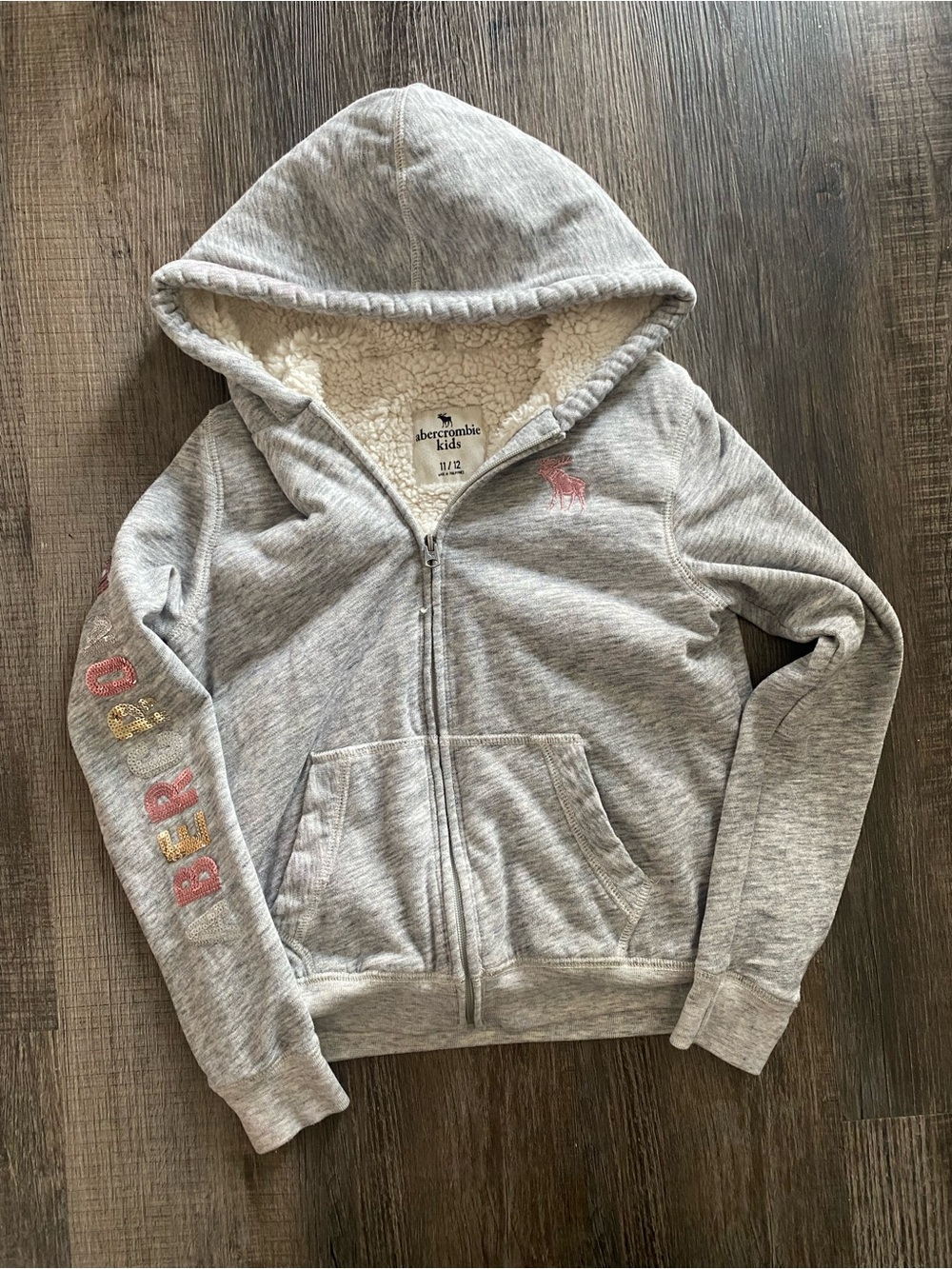 Abercrombie Kids Gray Zip Jacket